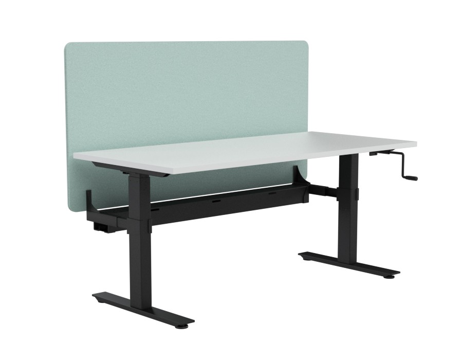 Agile Winder Height Adj Workstation - with Radius 18 Divider